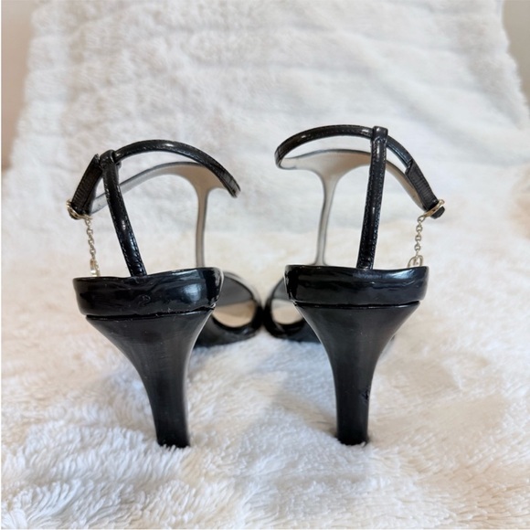 Gucci Black Patent Leather Heels Size 7 - Picture 5 of 9